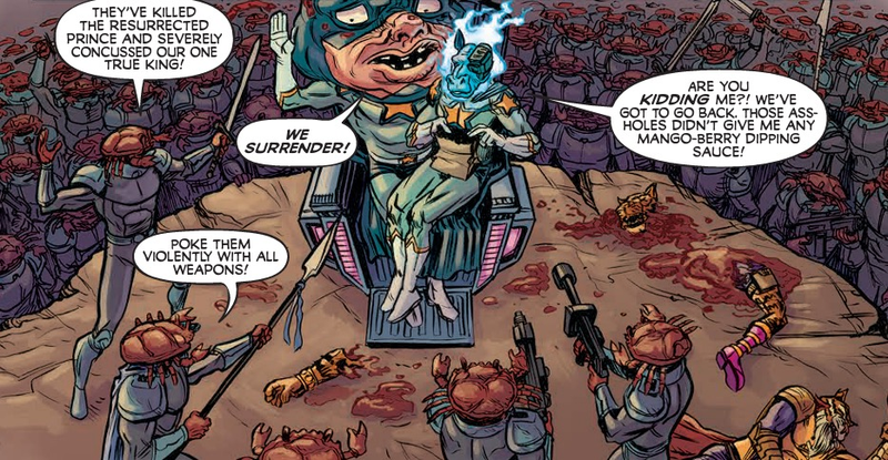 Illustration for article titled Superheroes get hilariously absurd in Ryan Browne’s God Hates Astronauts